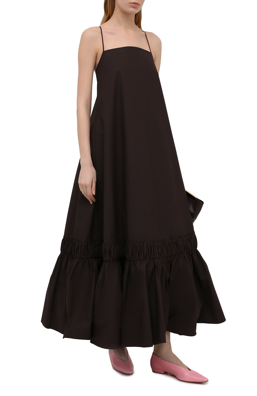 Кожаные балетки almond BOTTEGA VENETA, арт. 608872/VBSD0, фото 2