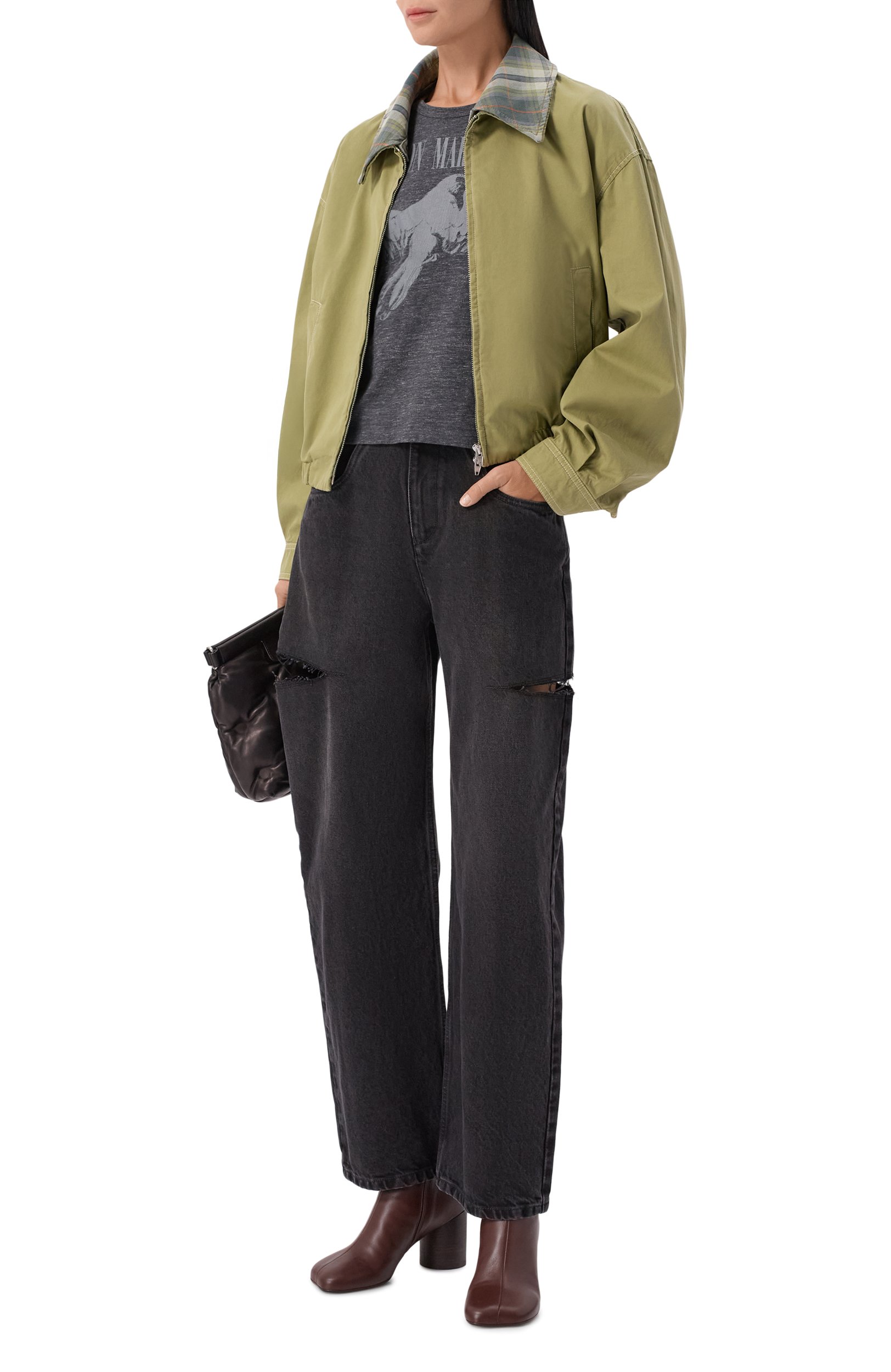 Хлопковая футболка MAISON MARGIELA серого цвета по цене 55950 руб., арт. S51GC0554/M20162, фото 2 Хлопковая футболка MAISON MARGIELA, арт. S51GC0554/M20162, фото 2