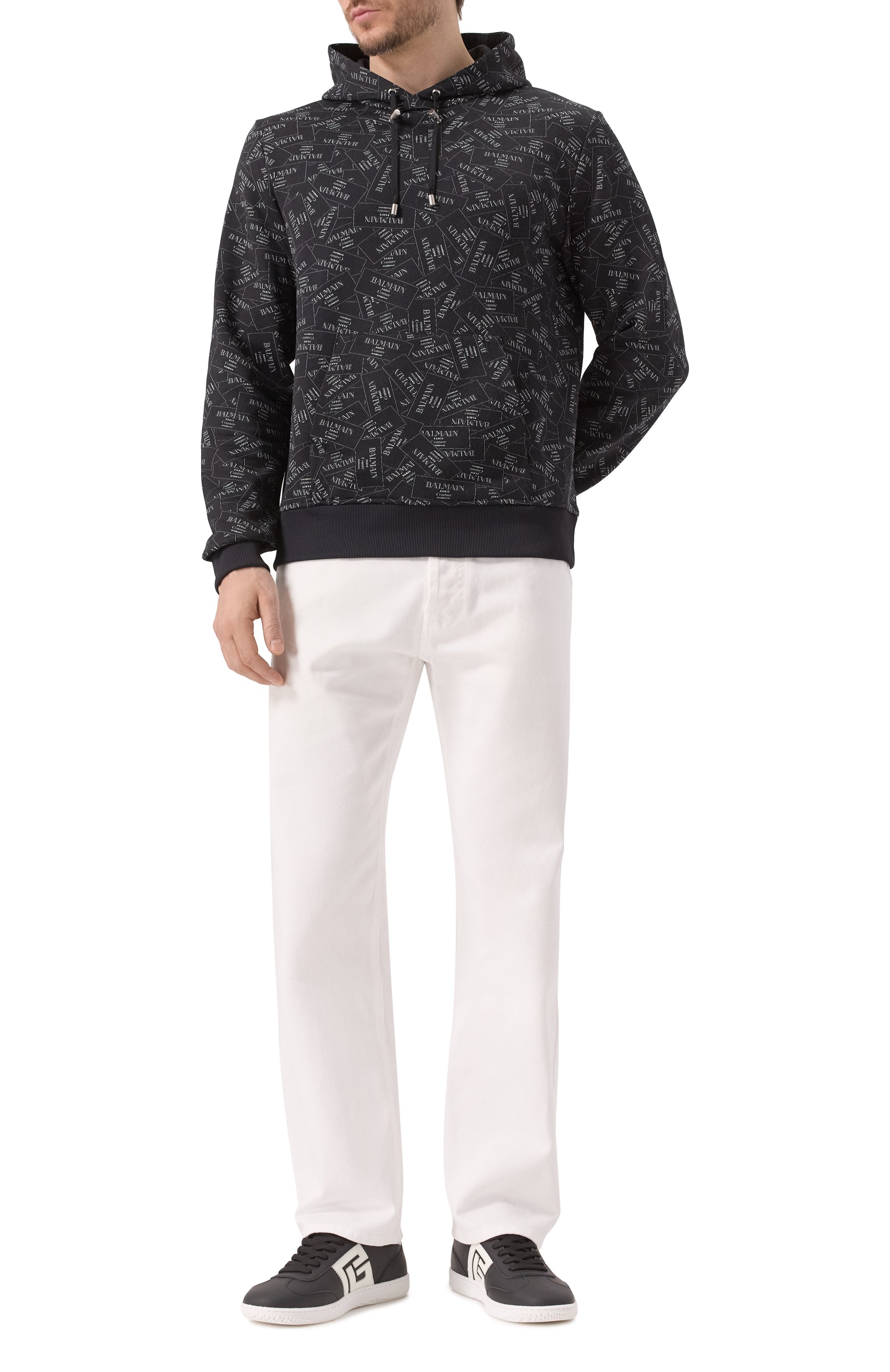 Кожаные кеды swan BALMAIN, арт. EM0VI360/LVTR, фото 2