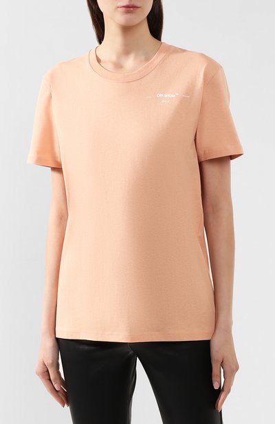 Хлопковая футболка OFF-WHITE, арт. 0WAA049R19B070440303, фото 3