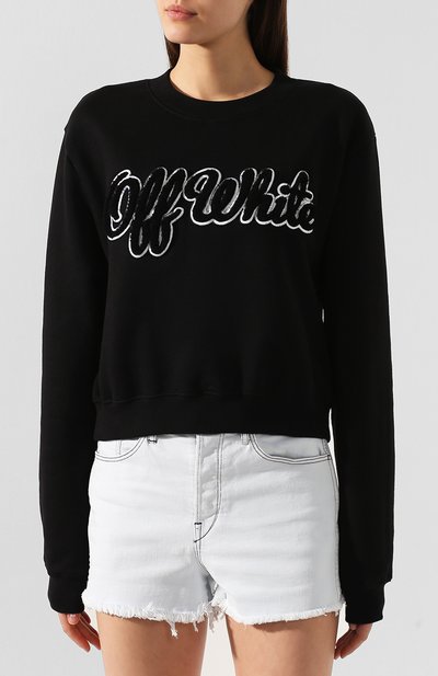 Хлопковый свитшот OFF-WHITE, арт. 0WBA026E19F300941001, фото 3