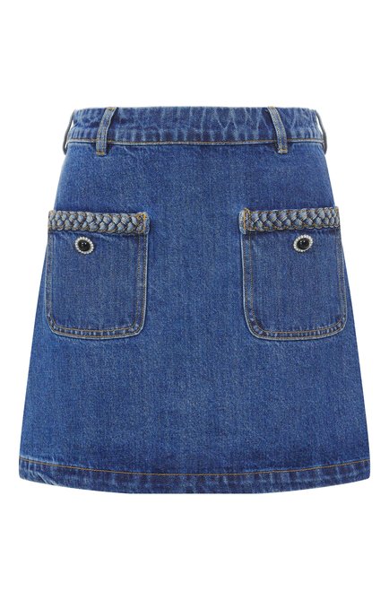 Женская джинсовая юбка SELF-PORTRAIT, арт. AW25-814SK-BL