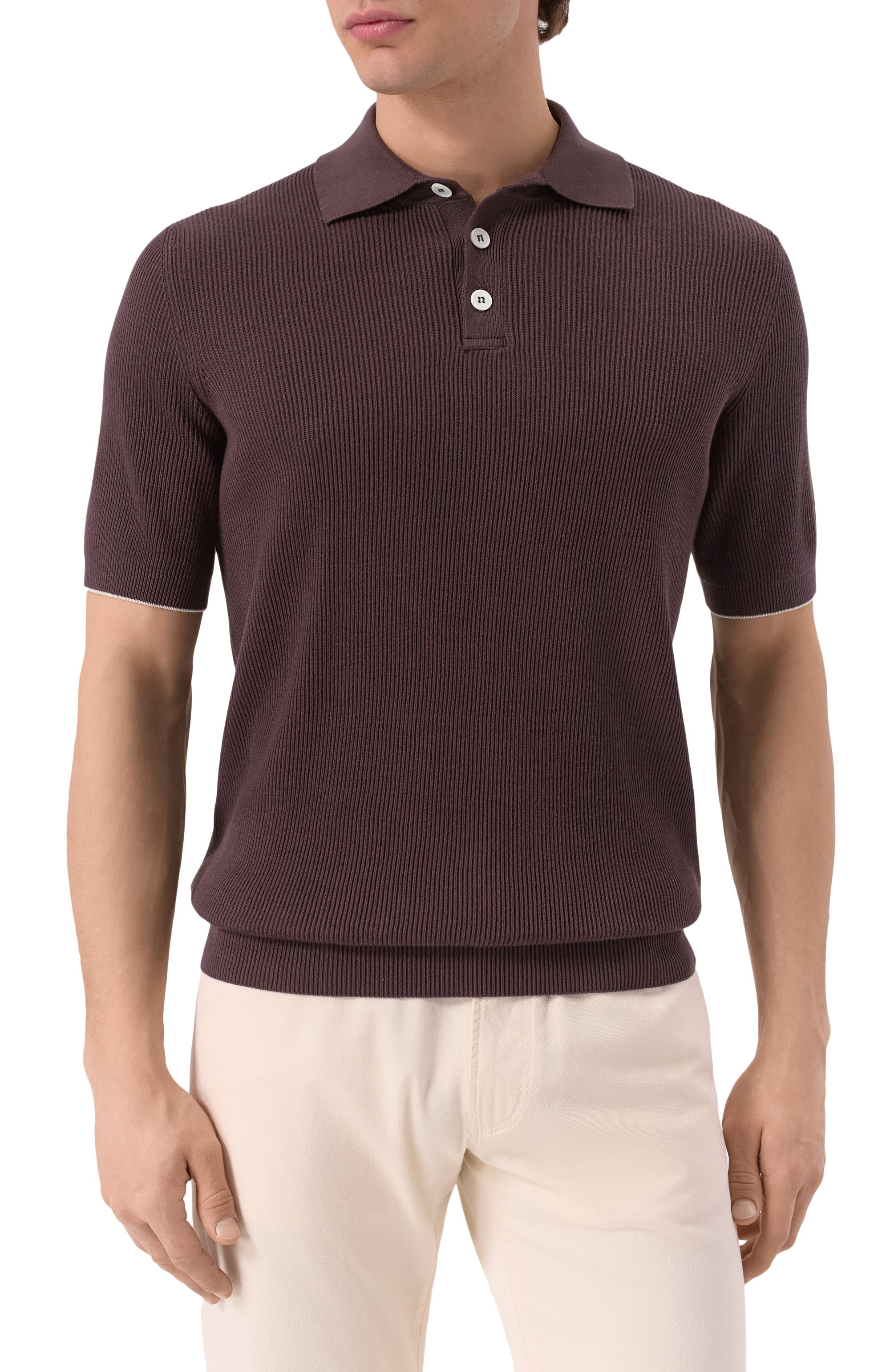 Хлопковое поло BRUNELLO CUCINELLI, арт. M29400005, фото 3