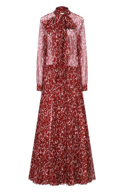 Женское шелковое платье SAINT LAURENT, арт. 831777/Y4J35