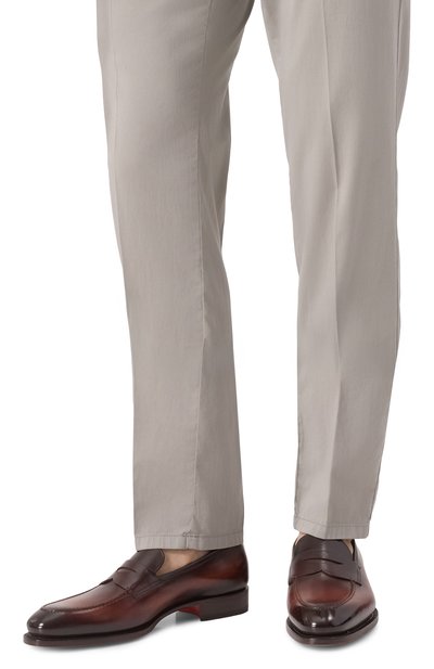 Кожаные пенни-лоферы adrian SANTONI, арт. MCAG18935MC3HWVE, фото 3