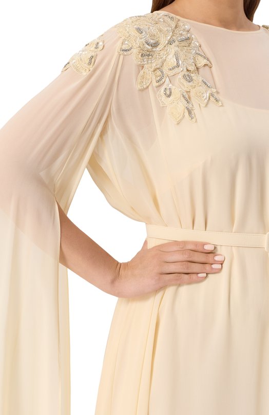 Платье с отделкой пайетками Marina Rinaldi Elegante ABAC0 Кремовый  ABAC0 Фото 5