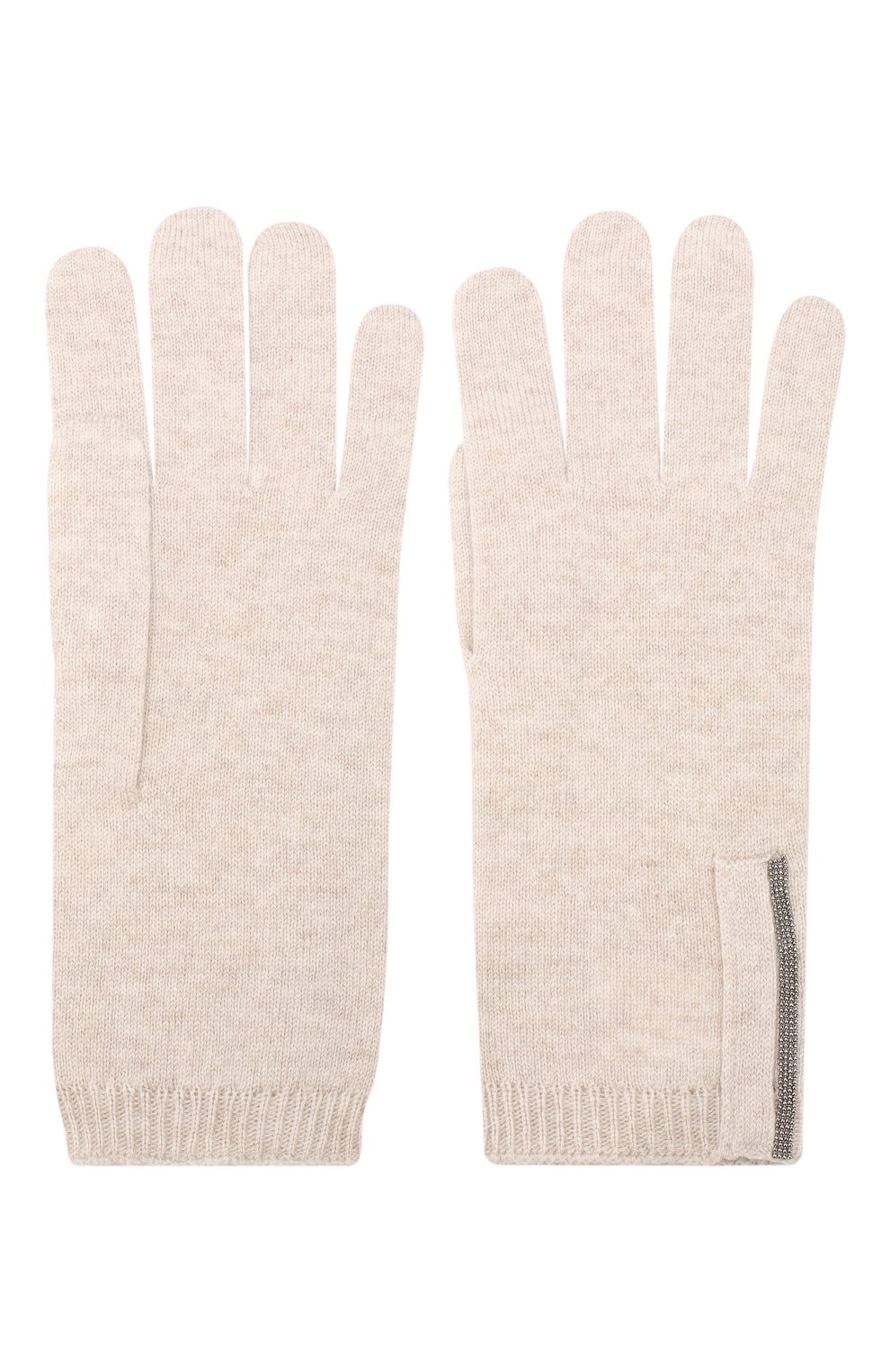 Кашемировые перчатки BRUNELLO CUCINELLI бежевого цвета по цене 69950 руб., арт. M12147189P, фото 2 Кашемировые перчатки BRUNELLO CUCINELLI, арт. M12147189P, фото 2