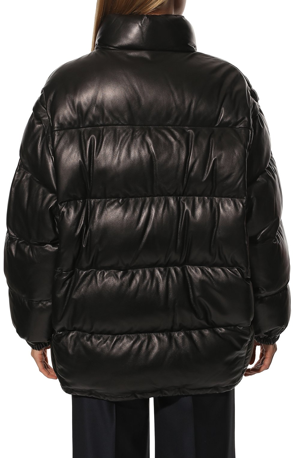 Кожаный пуховик PRADA, арт. 58A041-08P-F0002, фото 4