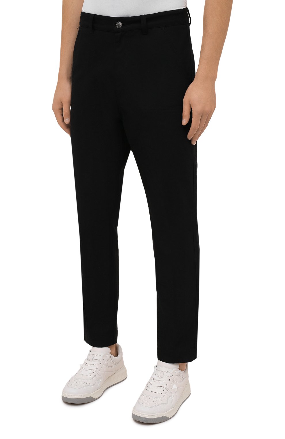 Хлопковые брюки MONCLER черного цвета по цене 44700 руб., арт. G2-091-2A000-11-595D0, фото 3 Хлопковые брюки MONCLER, арт. G2-091-2A000-11-595D0, фото 3
