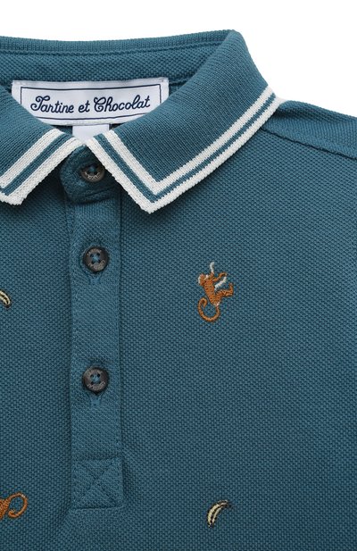 Хлопковое поло TARTINE ET CHOCOLAT, арт. TU11121, фото 3