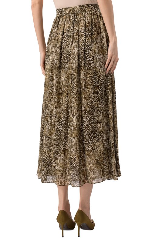 Юбка из вискозы и шелка Elie Saab SK157PS25 Леопардовый  SK157PS25 Фото 4