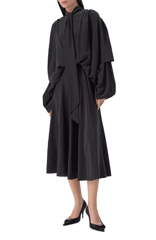 Текстильные туфли Avenue Palazzo 90 Balenciaga 854054/W1WM1 Чёрный  854054/W1WM1 Фото 3