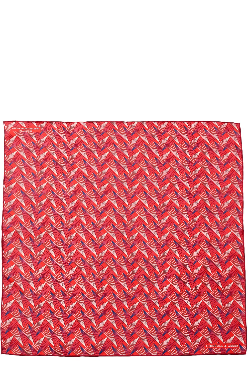 Шелковый платок с принтом TURNBULL & ASSER, арт. PSQ001-BB463, фото 2