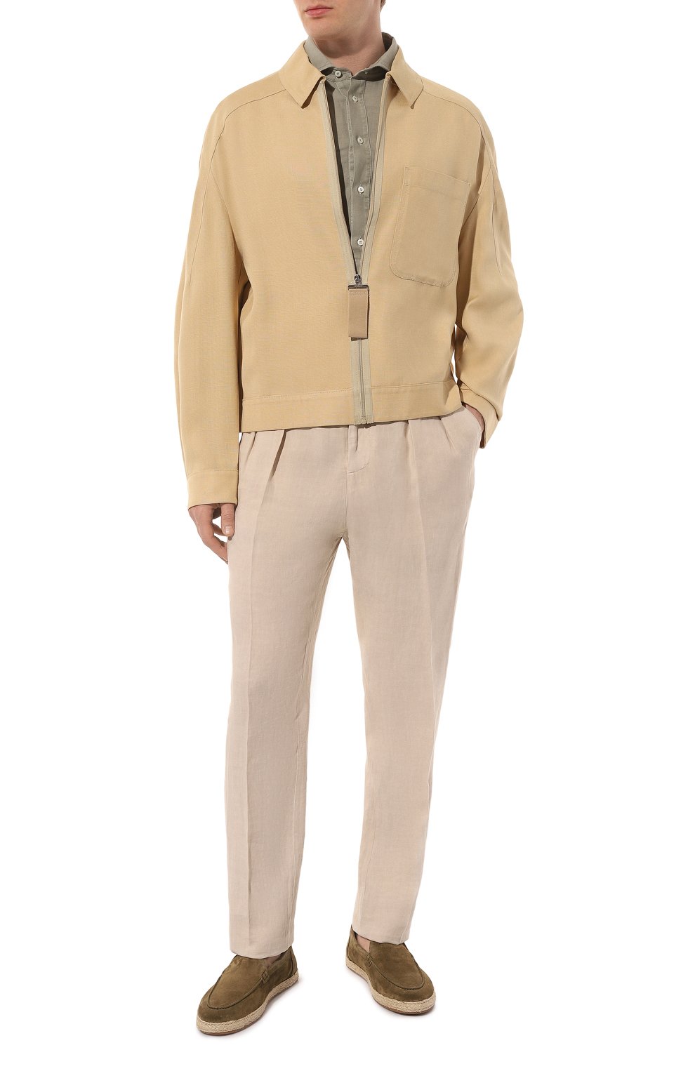 Льняные брюки BRUNELLO CUCINELLI, арт. M243DB2296, фото 2