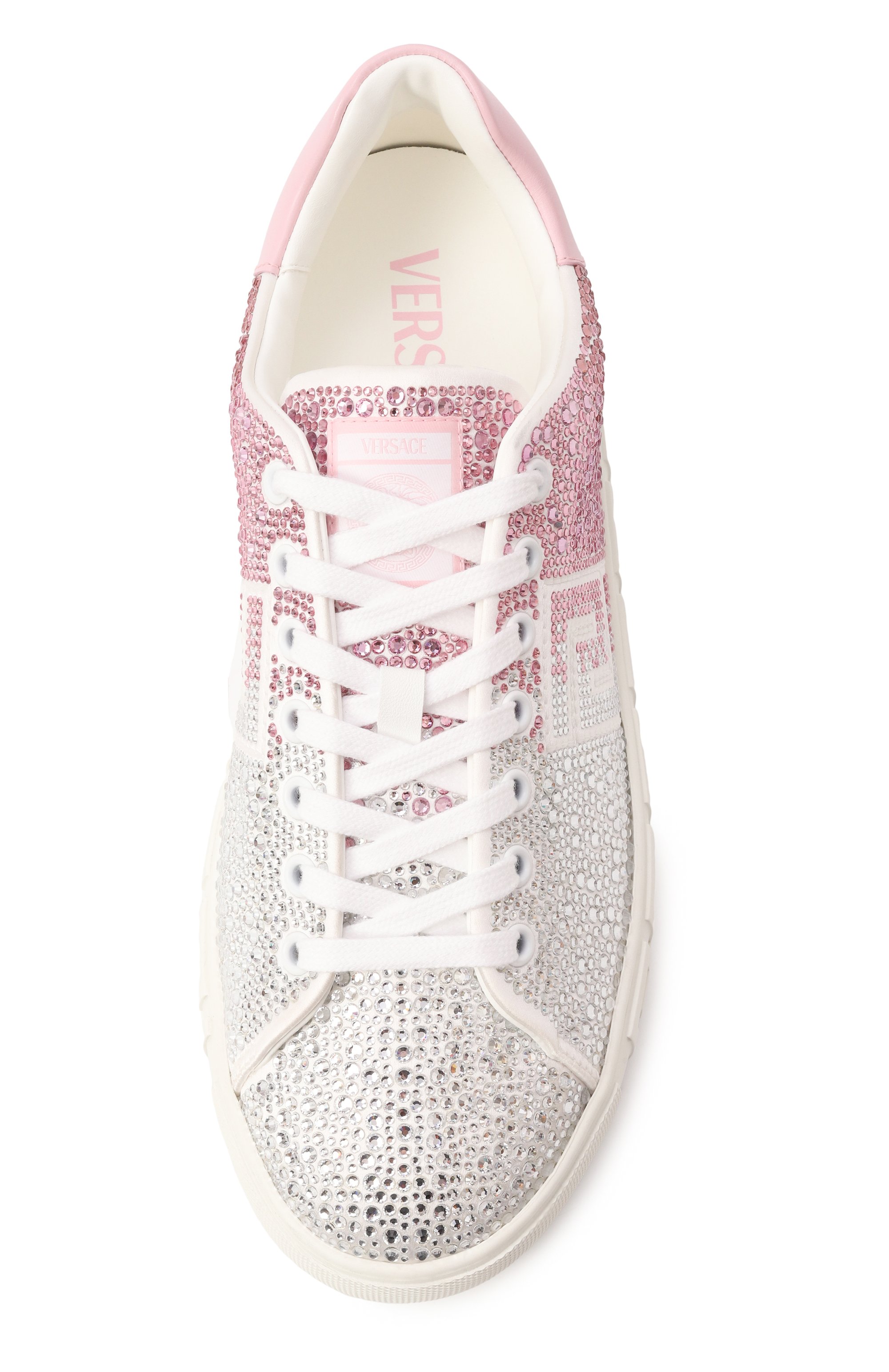 Текстильные кеды greca VERSACE, арт. 1013568/1A13090, фото 6