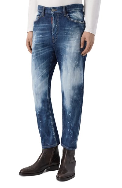 Джинсы bro DSQUARED2 синего цвета по цене 78700 руб., арт. S71LB1763/D30010, фото 3 Джинсы bro DSQUARED2, арт. S71LB1763/D30010, фото 3