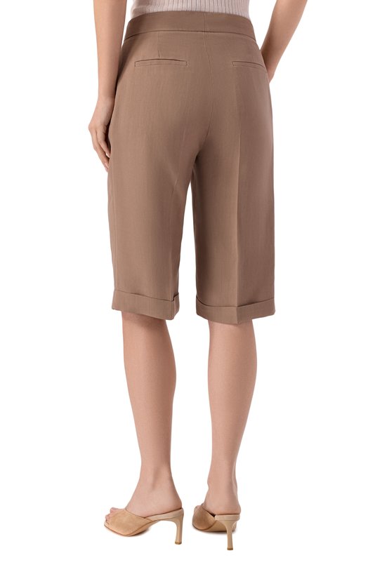 Шорты из вискозы и льна Antonelli Firenze Q8865/935 Бежевый  Q8865/935 Фото 4