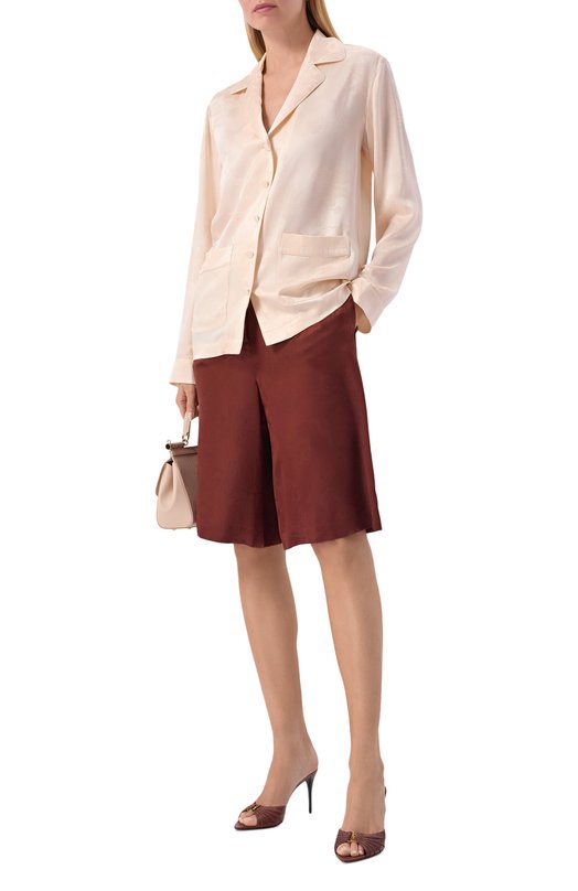 Атласная блузка MVST M26.2PW.B017/F126 Кремовый  M26.2PW.B017/F126 Фото 2