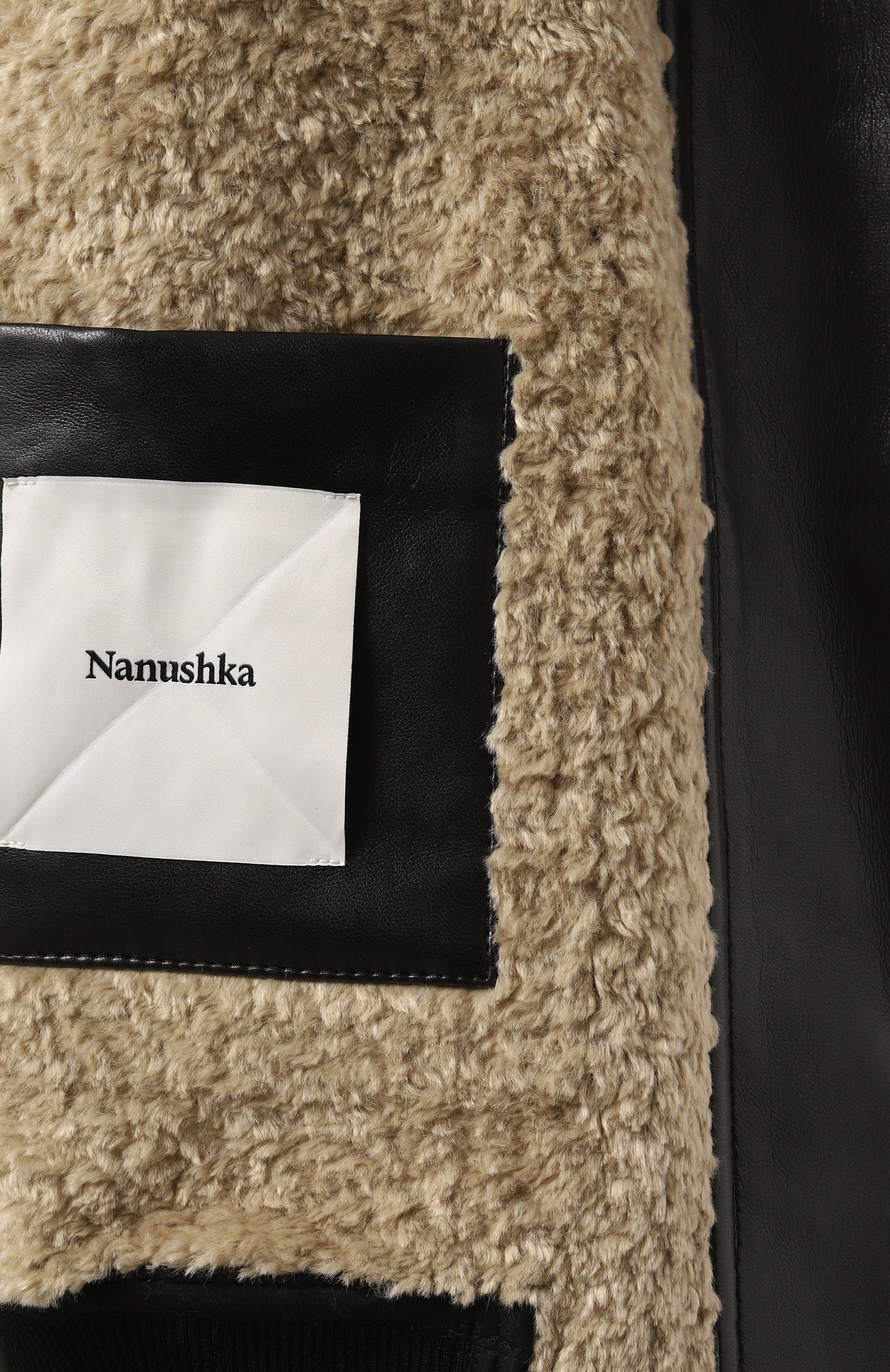 Бомбер из экокожи NANUSHKA, арт. NM24FWJK02168, фото 6
