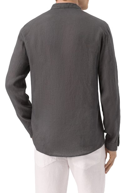 Льняная рубашка TRANSIT, арт. CFUTRZV311, фото 4