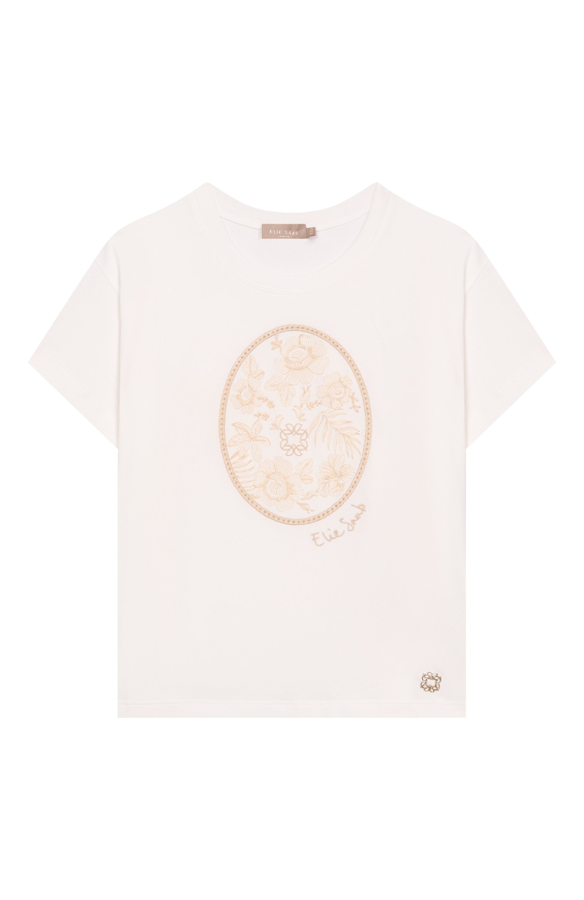 Хлопковая футболка ELIE SAAB JUNIOR, арт. EFTS024/TS0059, фото 1