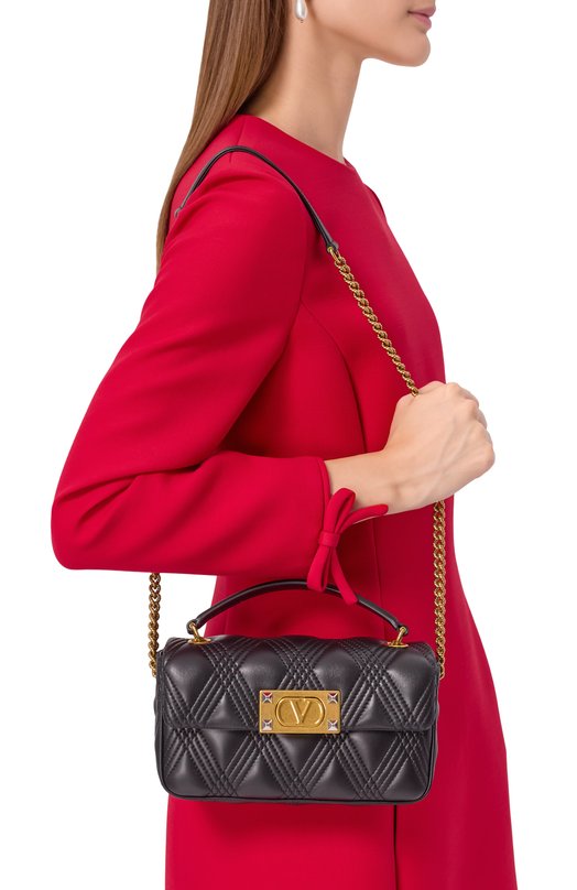 Сумка Quiltie 67 small Valentino 7W2B0R96/XCA Чёрный  7W2B0R96/XCA Фото 2
