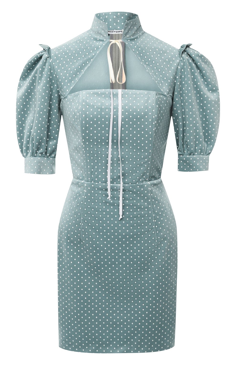 Платье из вискозы MASTERPEACE зеленого цвета по цене 37500 руб., арт. MP-PF20-10, фото 1 Платье из вискозы MASTERPEACE, арт. MP-PF20-10, фото 1