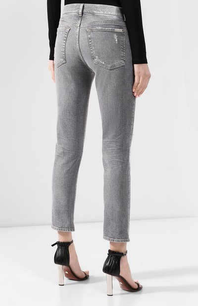 Джинсы с потертостями 7 FOR ALL MANKIND серого цвета по цене 19500 руб., арт. JSDSR780SK, фото 4 Джинсы с потертостями 7 FOR ALL MANKIND, арт. JSDSR780SK, фото 4