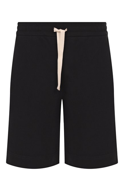 Мужские хлопковые шорты JIL SANDER черного цвета, арт. J47MU0139/J20039 | Фото 1 (Материал сплава: Проставлено; Материал внешний: Хлопок; Драгоценные камни: Проставлено; Длина Шорты М: Ниже колена)