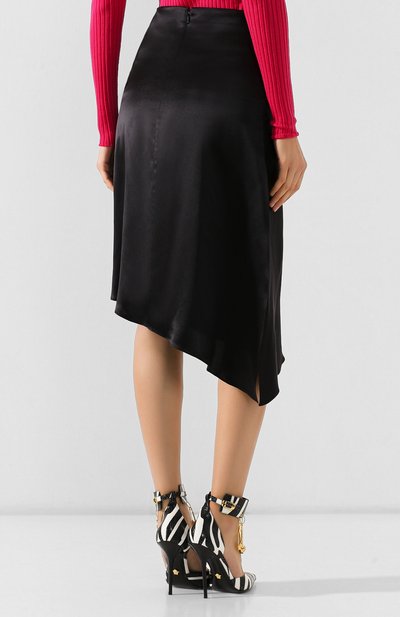 Шелковая юбка VERSACE черного цвета по цене 107000 руб., арт. A83320/A230728, фото 4 Шелковая юбка VERSACE, арт. A83320/A230728, фото 4