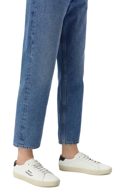 Кожаные кеды sl/06 court SAINT LAURENT, арт. 610649/AABEE, фото 3