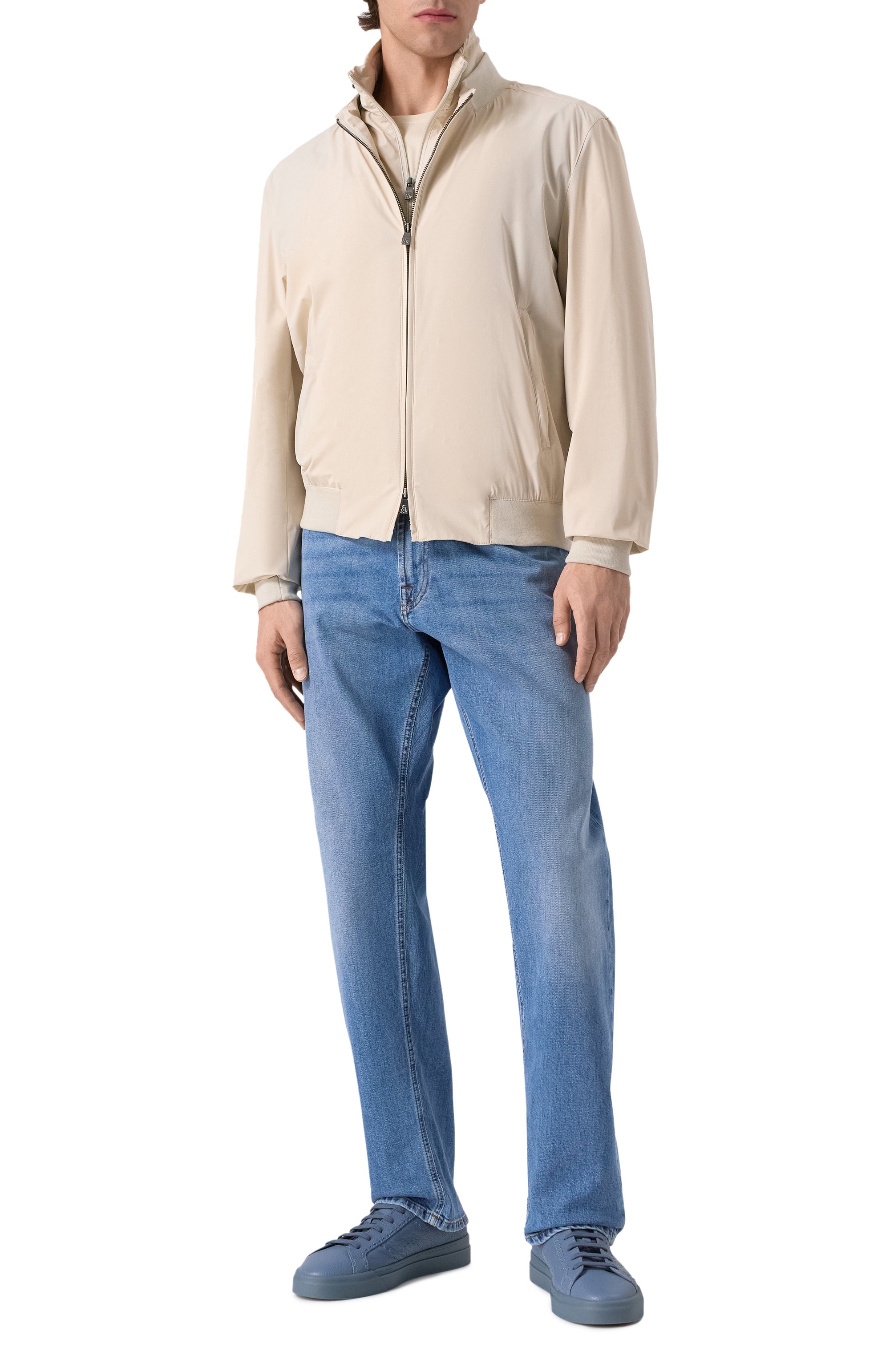 Кожаные кеды gloria SANTONI, арт. MBGG22063AVZTMIA, фото 2