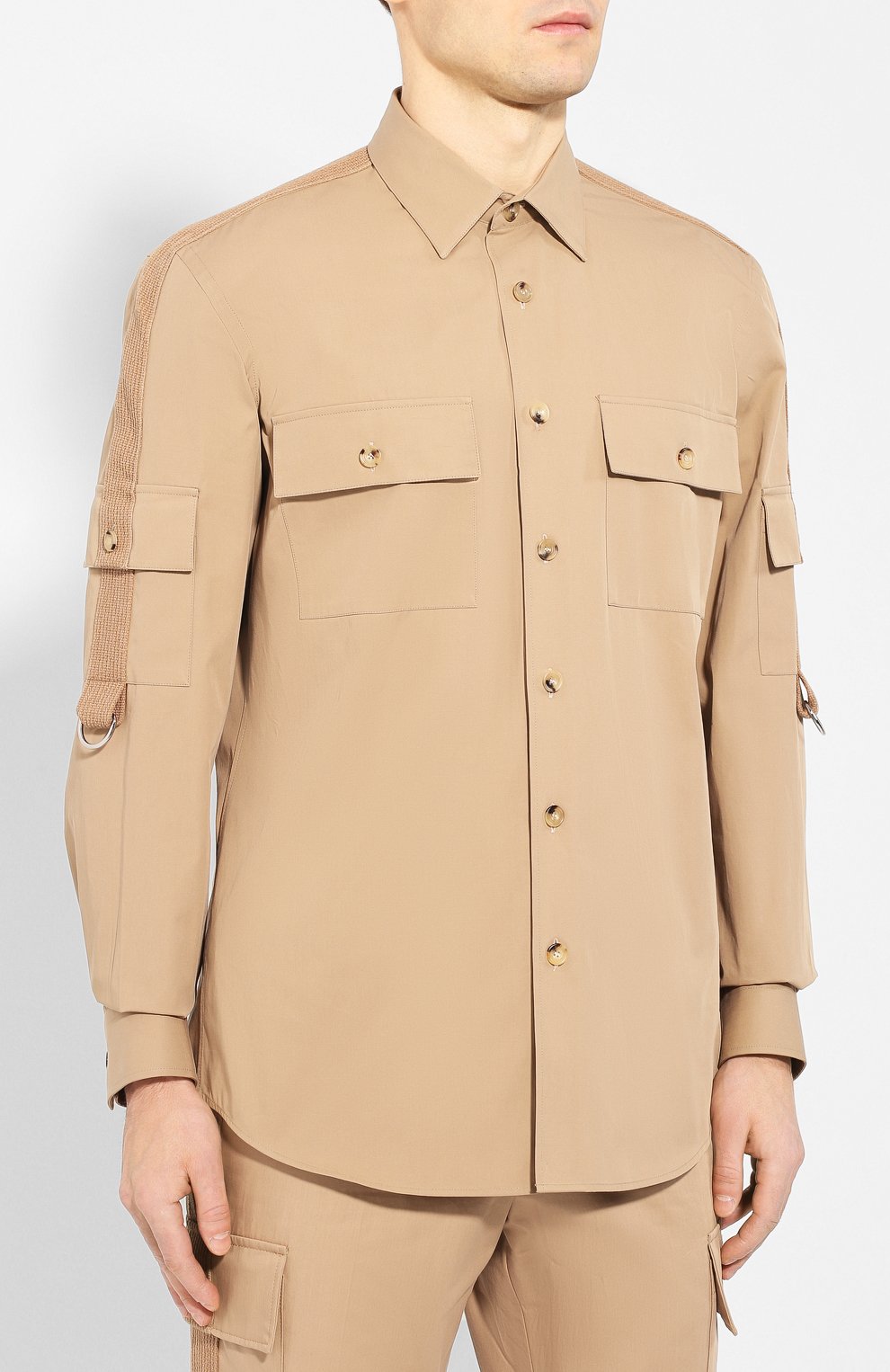 Хлопковая рубашка BURBERRY, арт. 8023756, фото 3