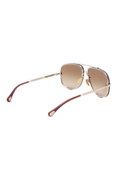 Солнцезащитные очки CHLOÉ коричневого цвета по цене 48400 руб., арт. CH0348S 003, фото 4 Солнцезащитные очки CHLOÉ, арт. CH0348S 003, фото 4