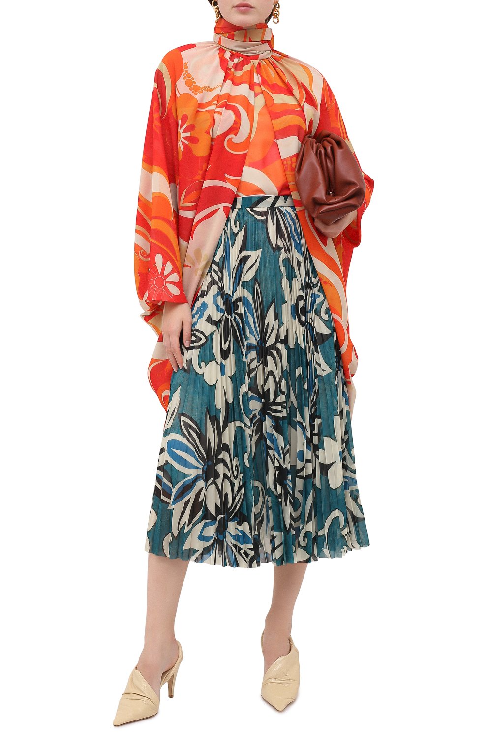 Юбка DRIES VAN NOTEN бирюзового цвета по цене 78150 руб., арт. 202-30830-1062, фото 2 Юбка DRIES VAN NOTEN, арт. 202-30830-1062, фото 2