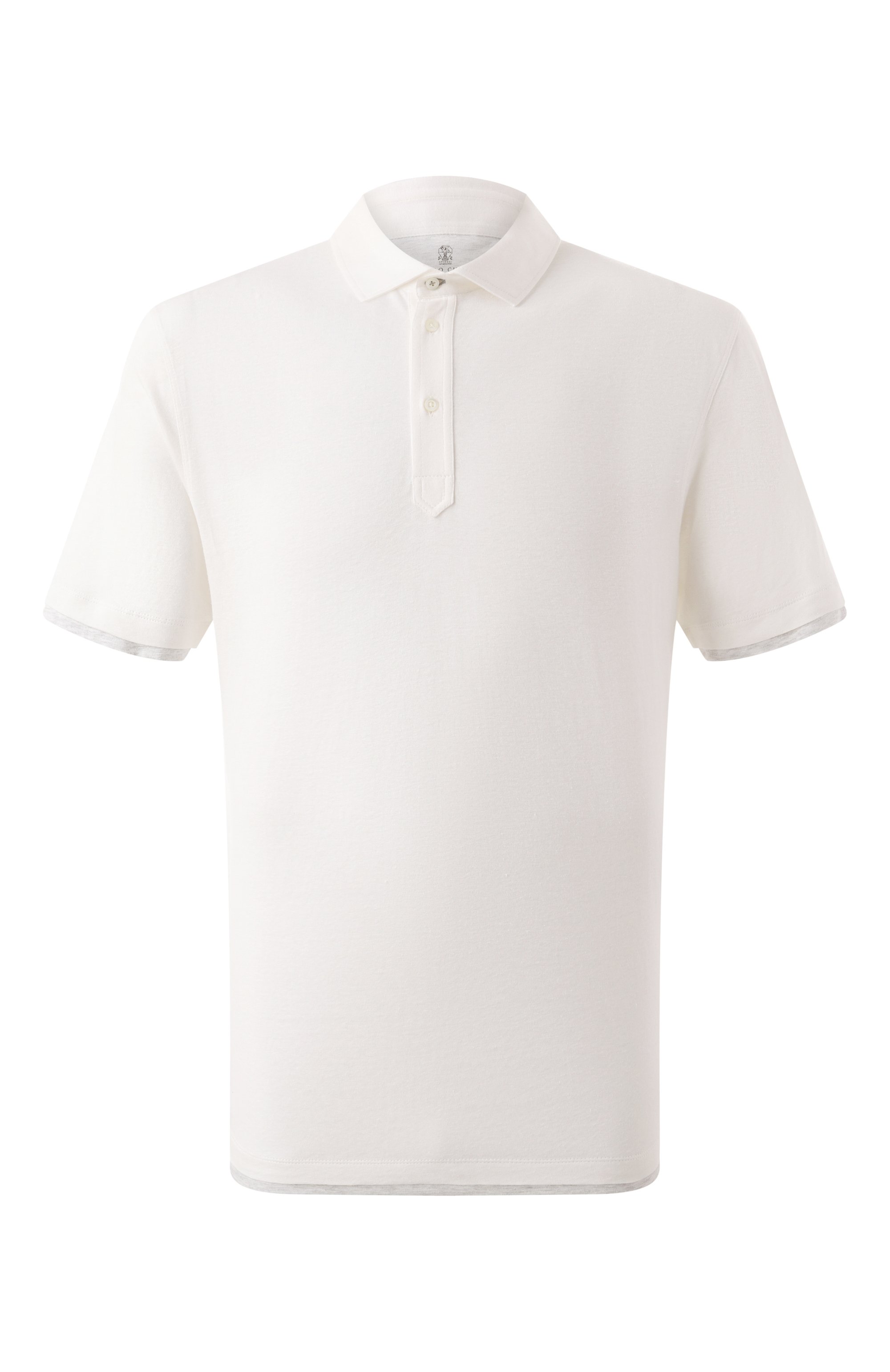 Поло изо льна и хлопка BRUNELLO CUCINELLI, арт. MW8353966, фото 1