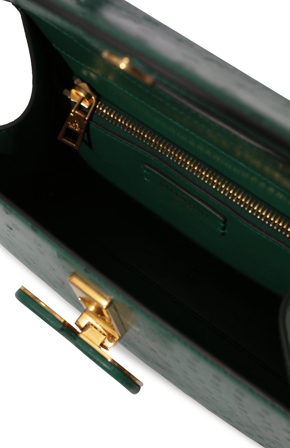 Сумка vsling medium из кожи страуса VALENTINO, арт. XW2B0J20/WKF, фото 5