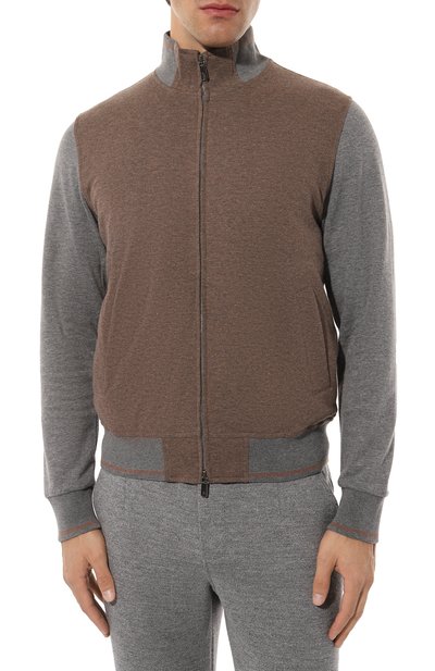 Толстовка из хлопка и кашемира CAPOBIANCO, арт. 15M453.LB00., фото 3