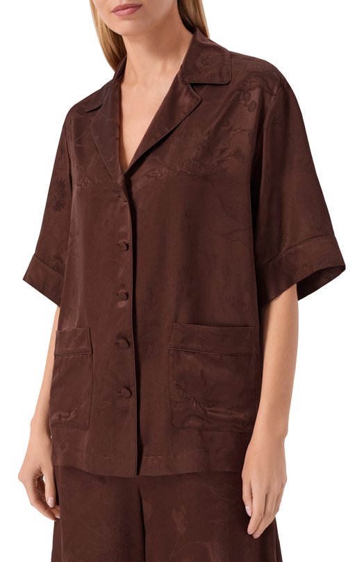 Шелковая рубашка MVST M26.2PW.B032/F126 Коричневый  M26.2PW.B032/F126 Фото 3