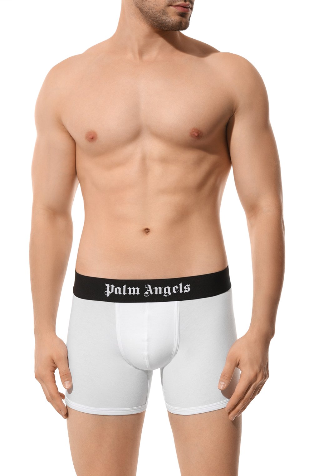 Комплект из двух боксеров PALM ANGELS черно-белого цвета по цене 14500 руб., арт. PMUH003C99FAB008, фото 4 Комплект из двух боксеров PALM ANGELS, арт. PMUH003C99FAB008, фото 4