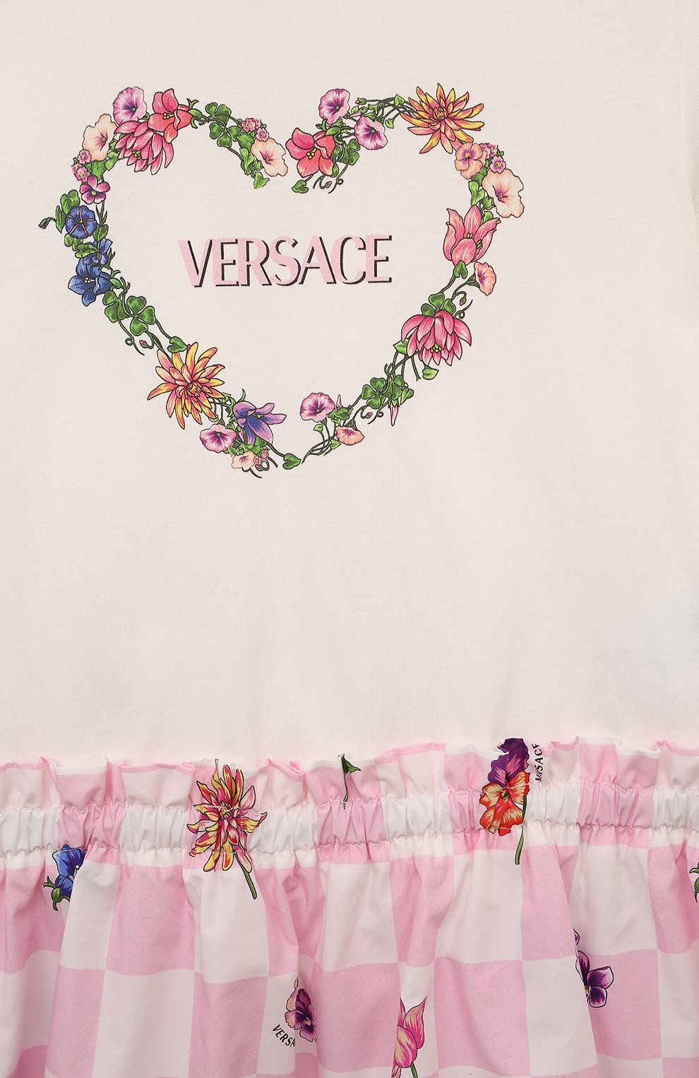 Хлопковое платье VERSACE, арт. 1011337/1A09683/4A-6A, фото 3