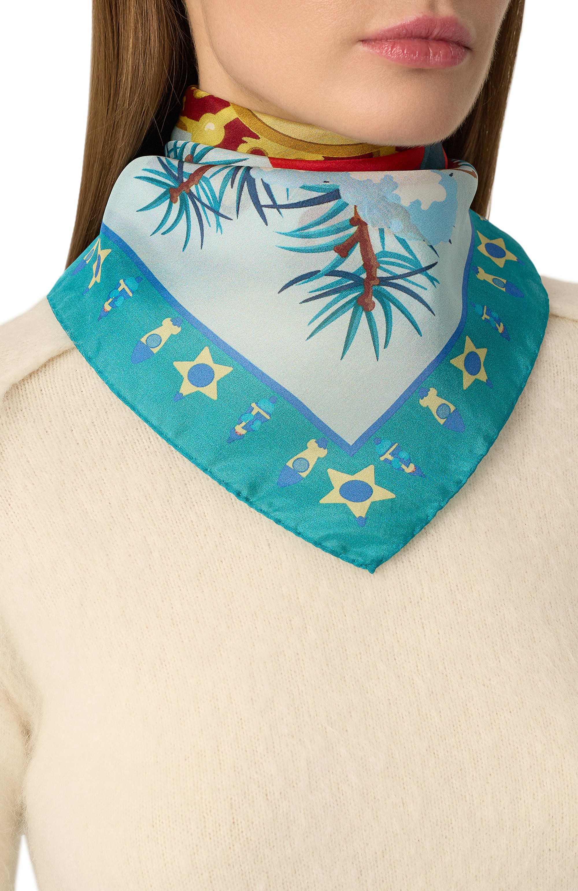 Шелковый платок карнавал GOURJI, арт. 91166237/44172, фото 2