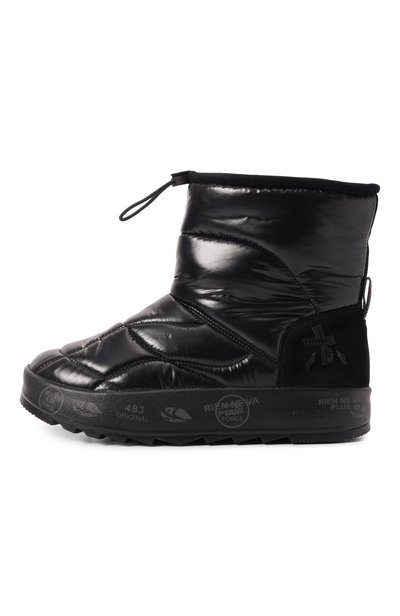Комбинированные полусапоги mid puffy-d PREMIATA черного цвета по цене 32750 руб., арт. MIDPUFFD/VAR 8688, фото 4 Комбинированные полусапоги mid puffy-d PREMIATA, арт. MIDPUFFD/VAR 8688, фото 4