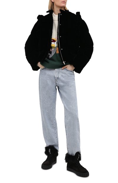 Замшевые кеды MIU MIU, арт. 5T384D-3A0A-F0002-005, фото 2