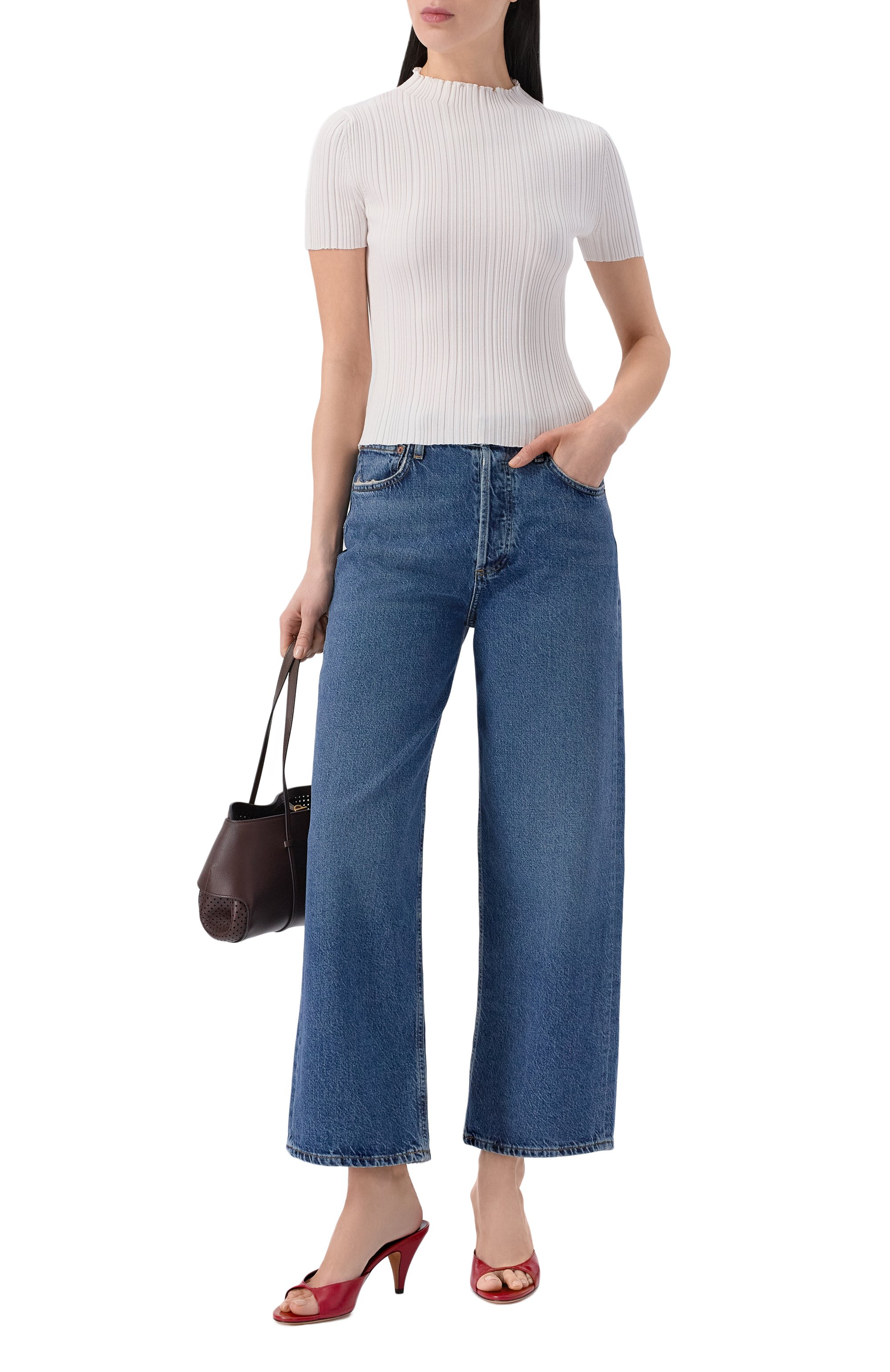 Пуловер из вискозы HUGO белого цвета по цене 15750 руб., арт. 50542598, фото 2 Пуловер из вискозы HUGO, арт. 50542598, фото 2