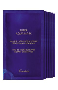 Увлажняющие маски super aqua GUERLAIN бесцветного цвета, арт. G061545 | Фото 2 (Тип продукта: Тканевые, Маски; Назначение: Для лица)