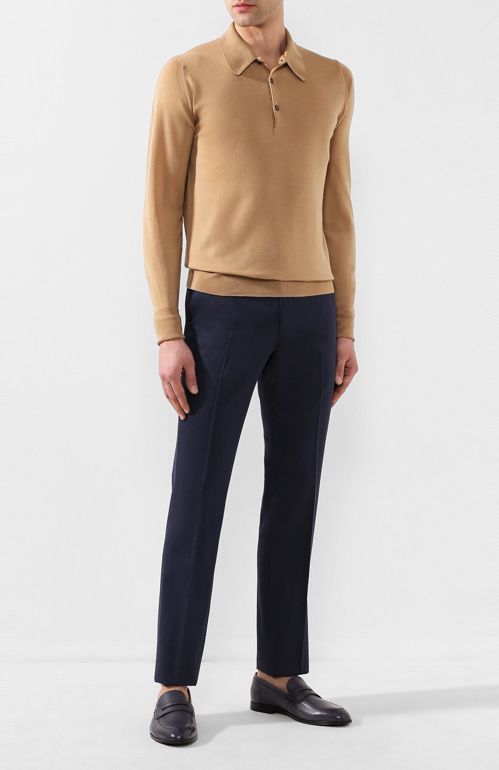 Шерстяное поло JOHN SMEDLEY, арт. D0RSET, фото 2