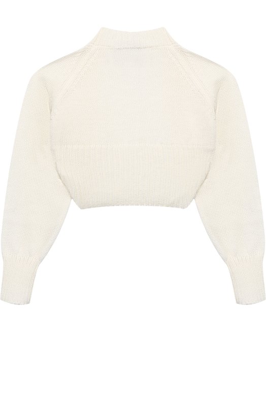 Шерстяное болеро Caf Белый, фото 2