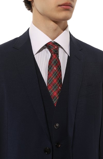 Шелковый галстук GUCCI, арт. 644003 4E002, фото 2