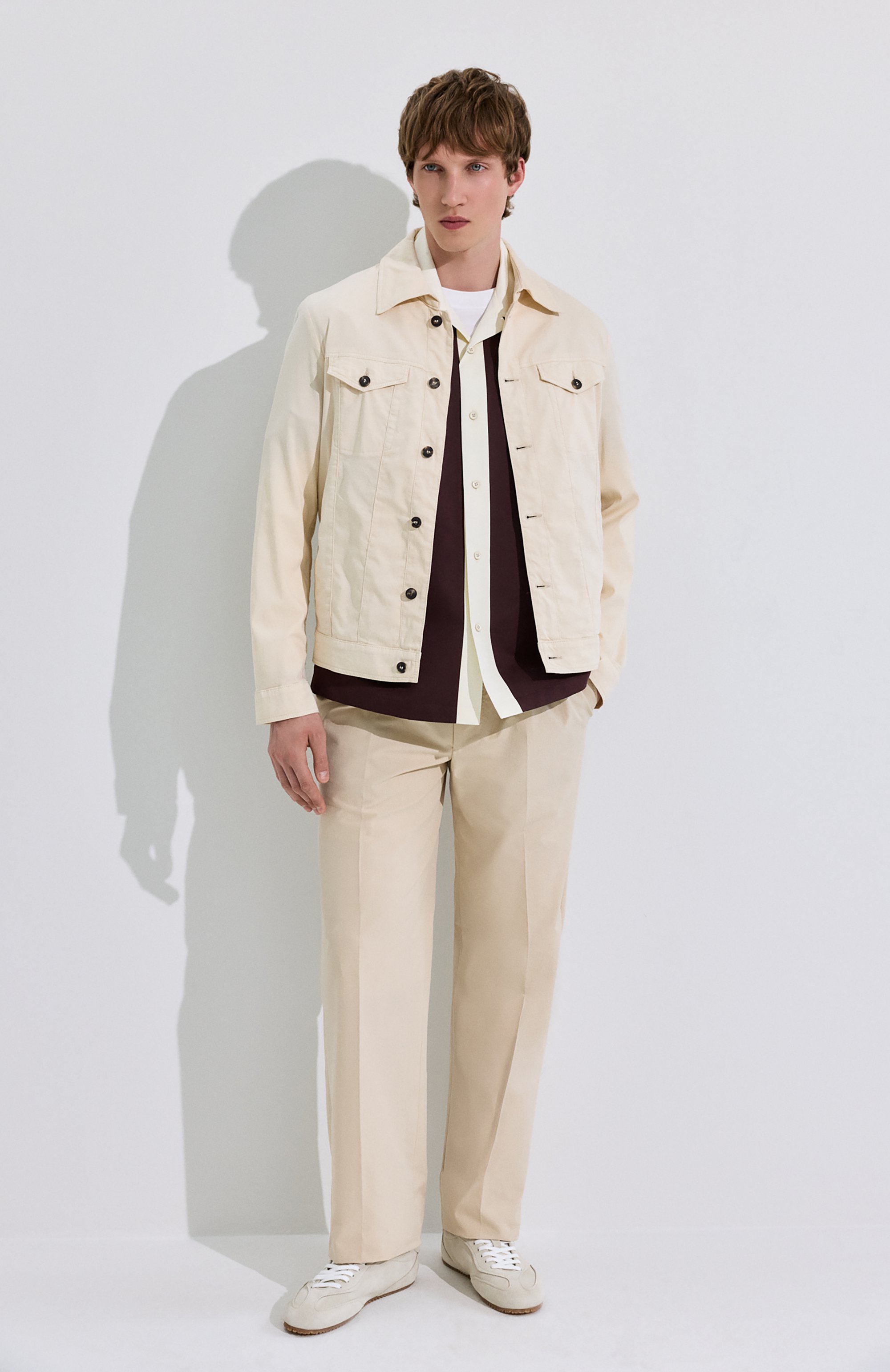 Рубашка из хлопка и шелка JIL SANDER, арт. J22DL0340/J45266, фото 6